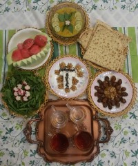 سفره ی افطاری و شام روز 29ام رمضان 97?