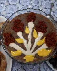 آش ماش و سفره افطاری خونه مامان جونم