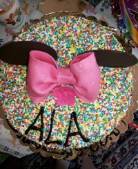 کیک تولد با تزیین فوندانت