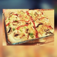 خوراک لقمه ای گوشت وپنیر