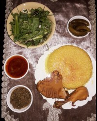 مرغ و پلوی زعفرانی