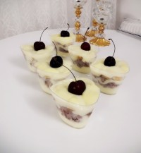 ترایفل میوه های تابستانی با پودینگ وانیلی