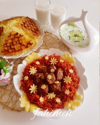 چلو خورش هویج لذیذو خوش طعم .