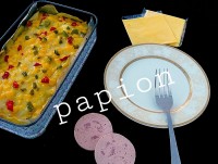 گراتین ژامبون و سیب زمینی