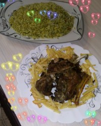 چلوگوشت خوشمزه