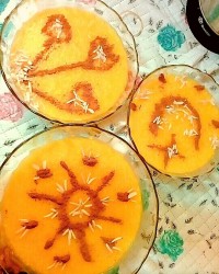 شله زردای نذری ماه رمضون