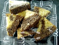 کیک مثلثی ،لواشک آلو خونگی ،رانی هلو