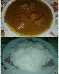 فسنجان مرغ و برنج