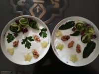 کیک ماست با سبزیجات معطر