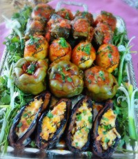 دلمه فلفل دلمه ای سبز