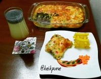 گراتن مرغ و قارچ