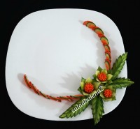 دورچین با خیار وهویج