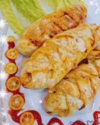 اشترودل مرغ و قارچ