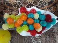 ژله رولی های من که واسه تولد پسر گلم درست کردم