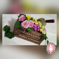 کیک جعبه گل