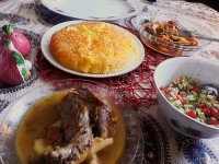 ماهیچه زعفرانی و ته چین