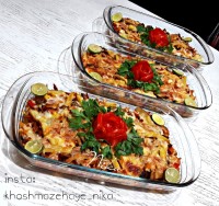 خوراک مرغ با پنیر