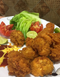 قارچ و میگو سوخاری???