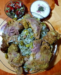 باقالی پلوباگوشت دنده