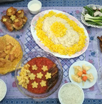 خورشت گوجه وبادمجون