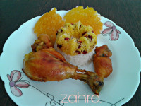 زرشک پلو مرغ مجلسی