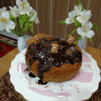 کیک با آب سرد