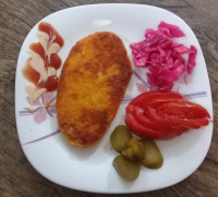 شنیسل مرغ ناهار امروز ما