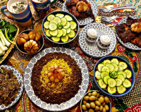 باقالی پلو با گوشت