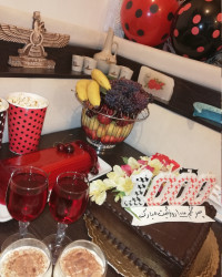 میز جشن هزار روزگی گل پسرم
