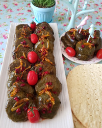 دلمه برگ مو قالبی