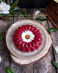 کرم بستنی با پوره میوه