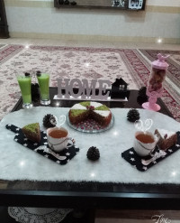 کیک کاکائویی ساده و اسموتی طالبی