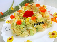 سالاد ماکارونی با ژامبون