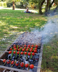 کباب چنجه بره مزه دار شده