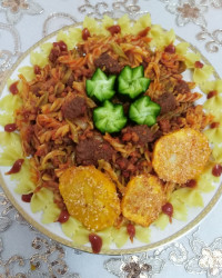 ماکارونی ناهار امروز