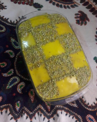 کیک با روکش کرم انگلیسی ?