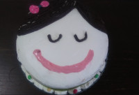 دختر گلی ها روزتون مبارک اینم کیک من برای دختر خوشگلم