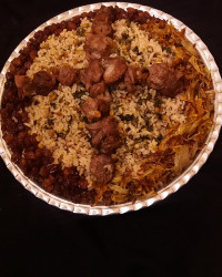 عدس پلوباکباب