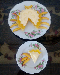 ژله موز و بستنی