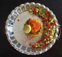 شوید باقالی پلو با مرغ