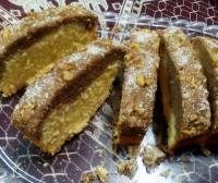 کیک ساده دورنگ