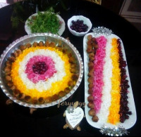 آلبالو پلو با کوفته قلقلی گیاهی