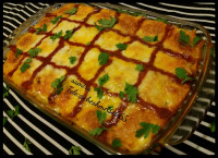 گراتن سیب زمینی با گوشت