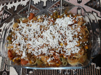 اسپاگتی با سس پستو پخته در فر