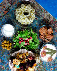باقالی پلو باگوشت راسته ودنده