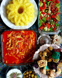 خورش وابیشگا یابیژبیژباکته زعفرانی