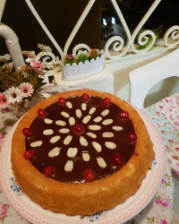 کیک_تارت_شکلاتی