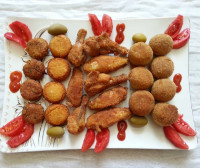 فلافل سوخاری و کتف و بال سوخاری