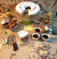 کیک چای سبز