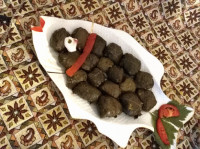 تزیین دلمه به شکل ماهی